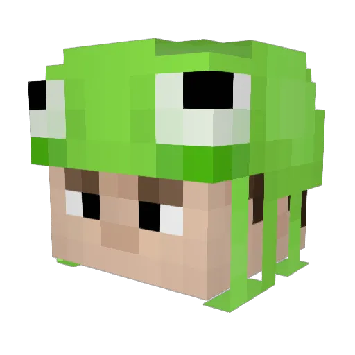 BetLettuce Minecraft avatar head, 3D render