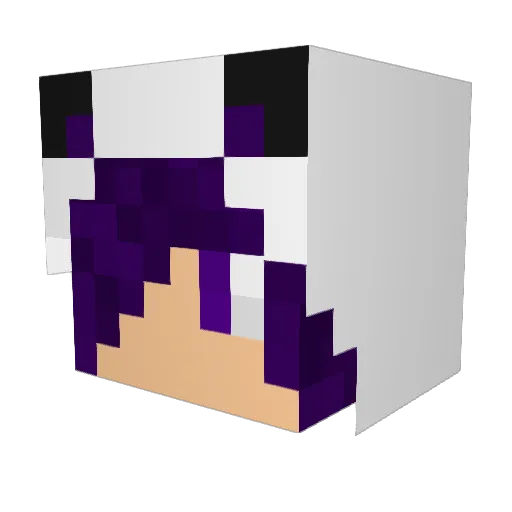 Beta9653 Minecraft avatar head, 3D render