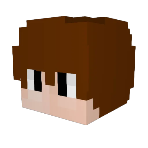 BetaBuilders Minecraft avatar head, 3D render