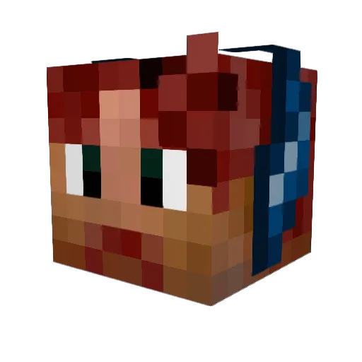 BetaKeja Minecraft avatar head, 3D render