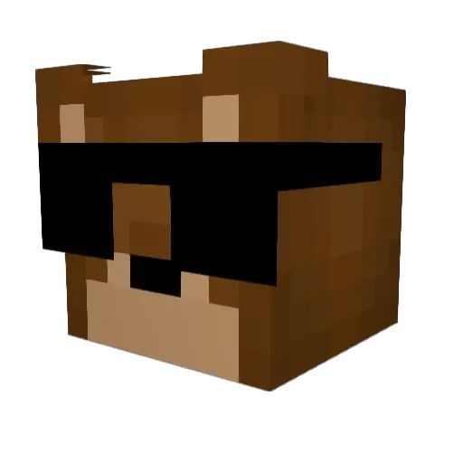 BetaLife Minecraft avatar head, 3D render