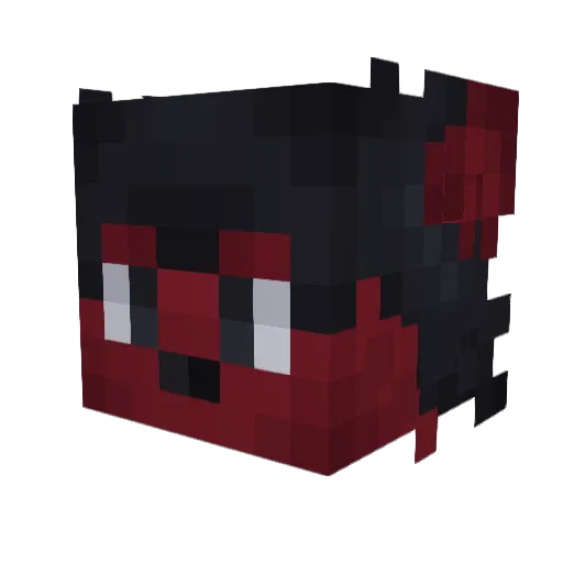 BetaLoneWolf Minecraft avatar head, 3D render