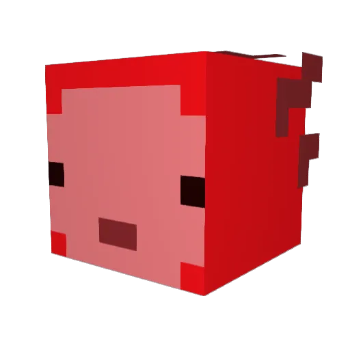 BetaRys Minecraft avatar head, 3D render