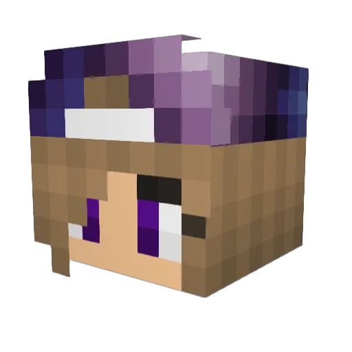 BetaYT Minecraft avatar head, 3D render