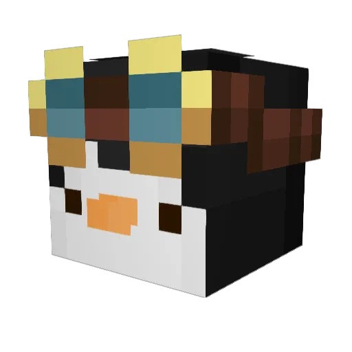 Beta_Cheezy Minecraft avatar head, 3D render