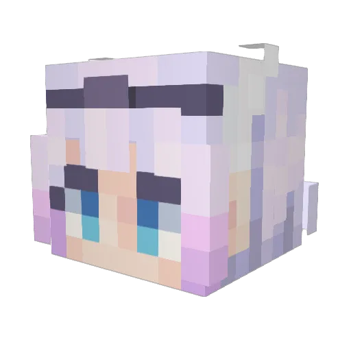 Beta_Fish Minecraft avatar head, 3D render