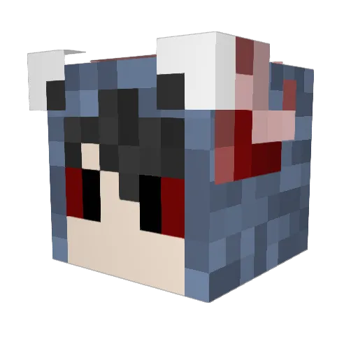 Beta_IllidaN Minecraft avatar head, 3D render