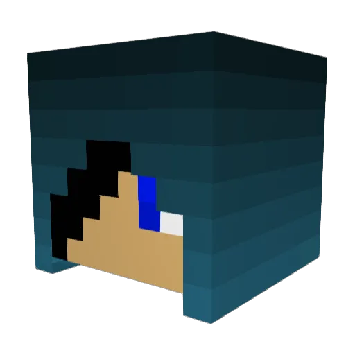 Beta_Irons Minecraft avatar head, 3D render