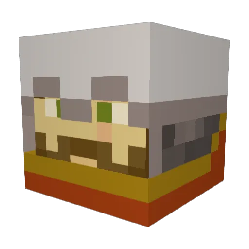 Beta_Ray Minecraft avatar head, 3D render