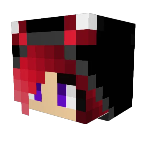 Beta_Tsuki Minecraft avatar head, 3D render