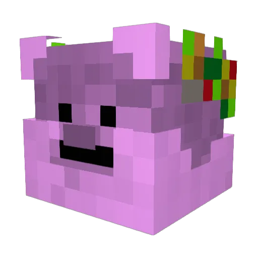 Betala Minecraft avatar head, 3D render