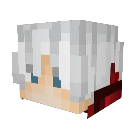 BetelGauss_ Minecraft avatar head, 3D render