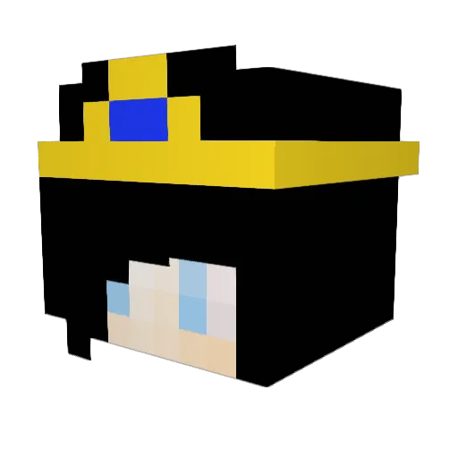 Beth1121 Minecraft avatar head, 3D render