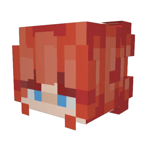 Beth982122 Minecraft avatar head, 3D render