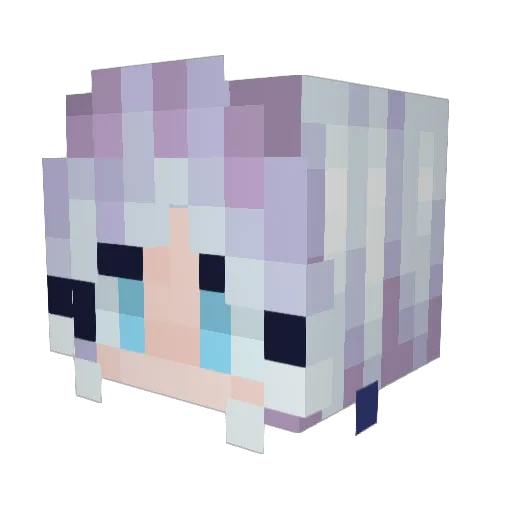 BethMinion Minecraft avatar head, 3D render