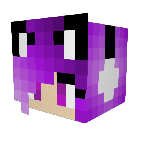 Beth_Gamer Minecraft avatar head, 3D render