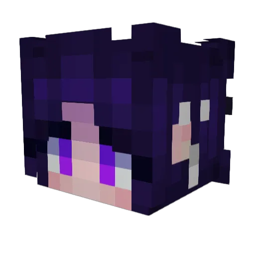 Beth_Null_0 Minecraft avatar head, 3D render