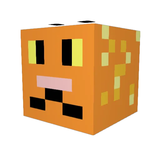 Bethacus Minecraft avatar head, 3D render