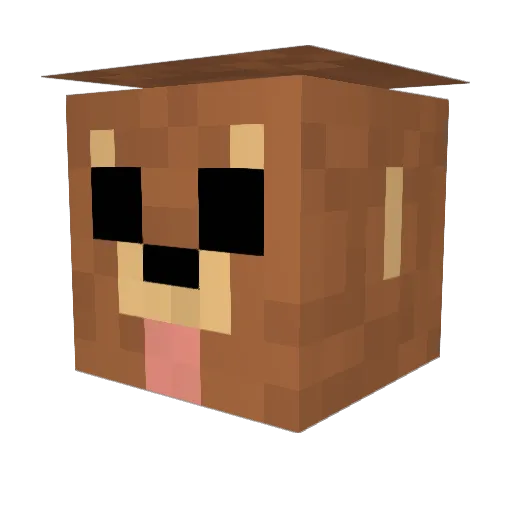 BethanyGG Minecraft avatar head, 3D render