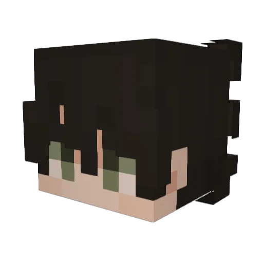 Betheno Minecraft avatar head, 3D render
