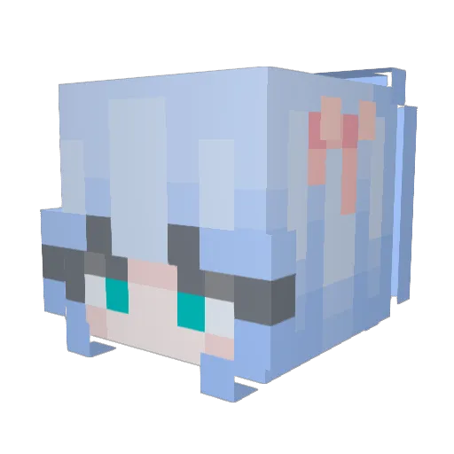 Bethicals Minecraft avatar head, 3D render