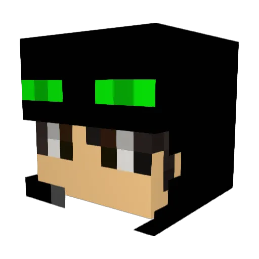 Bethiiol Minecraft avatar head, 3D render