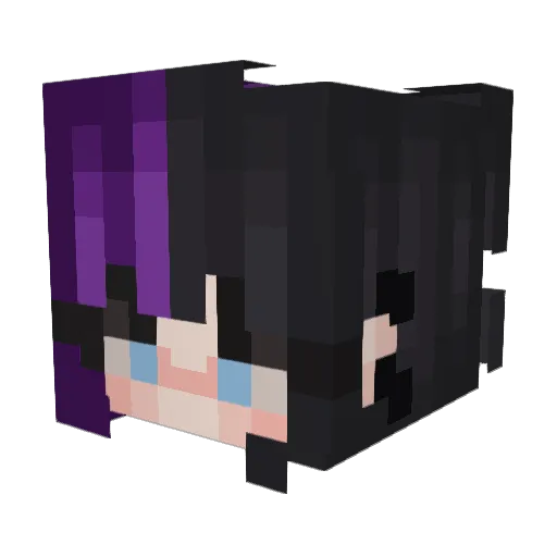 Bethy01 Minecraft avatar head, 3D render