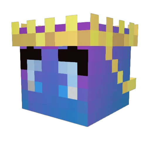 Betka_Builder Minecraft avatar head, 3D render