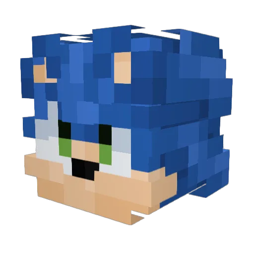 Betkiz Minecraft avatar head, 3D render
