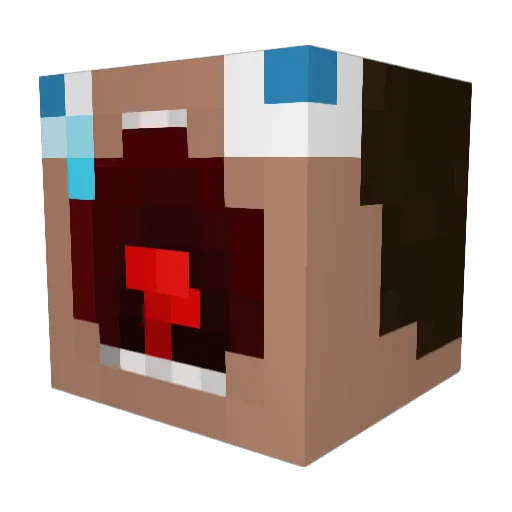 Beto002 Minecraft avatar head, 3D render