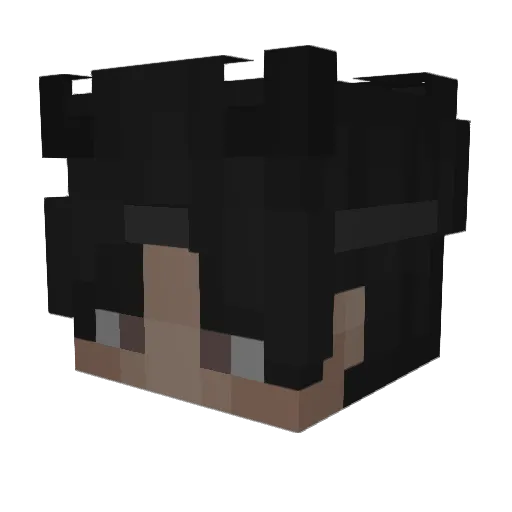 BetoBm Minecraft avatar head, 3D render