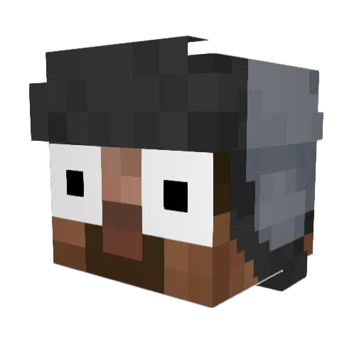 BetoJBT07 Minecraft avatar head, 3D render