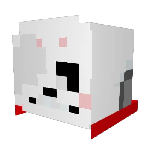 BetoMorais Minecraft avatar head, 3D render