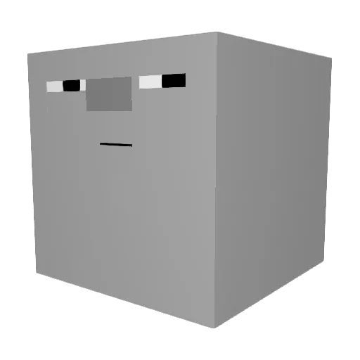 Beto_0 Minecraft avatar head, 3D render