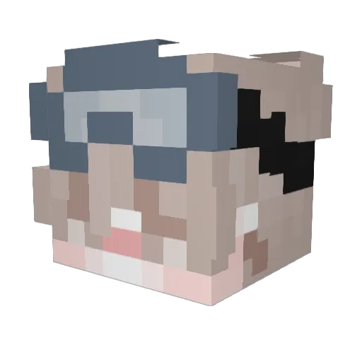 Betoniara82 Minecraft avatar head, 3D render