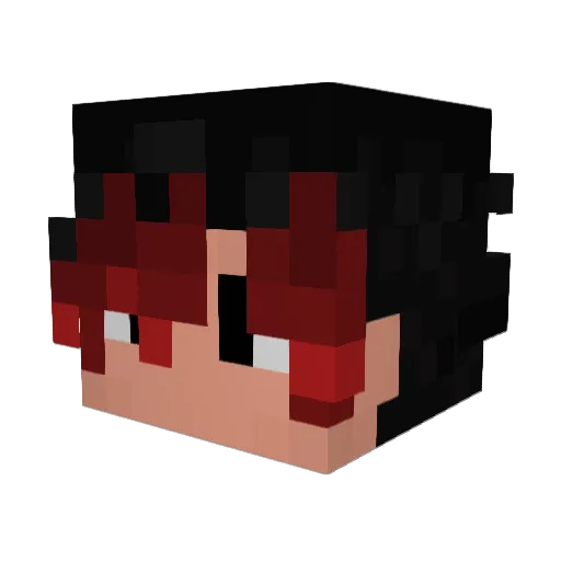 Betorugous Minecraft avatar head, 3D render