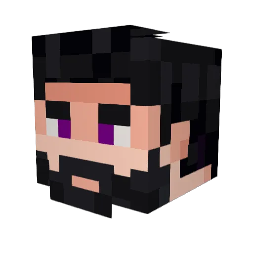 BetoxM_ Minecraft avatar head, 3D render