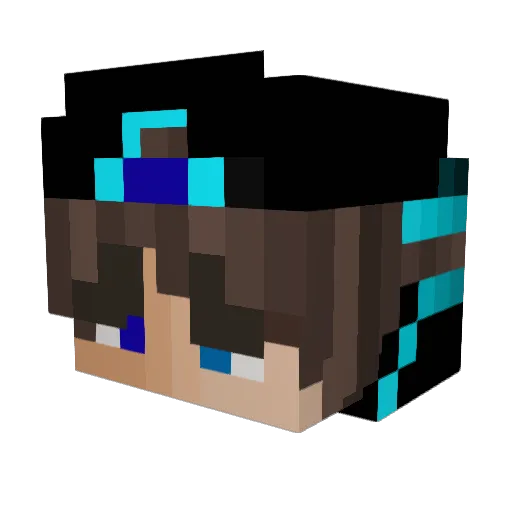 Betoxic2009 Minecraft avatar head, 3D render