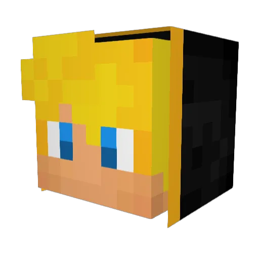 BetrayedCentaur Minecraft avatar head, 3D render