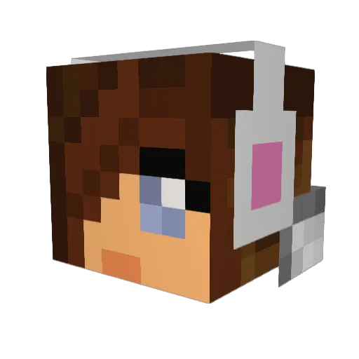 Bets10 Minecraft avatar head, 3D render
