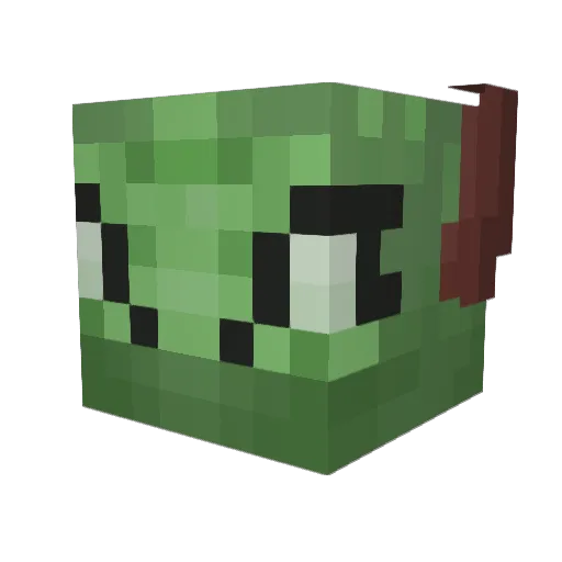 BettCracker Minecraft avatar head, 3D render
