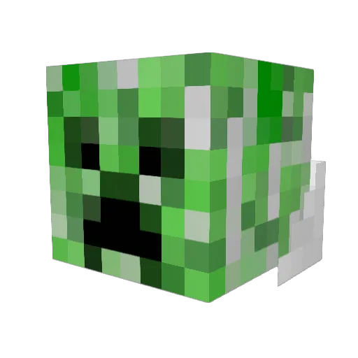 Betta_fishy Minecraft avatar head, 3D render