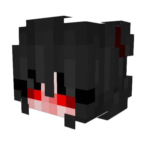 Bettara Minecraft avatar head, 3D render