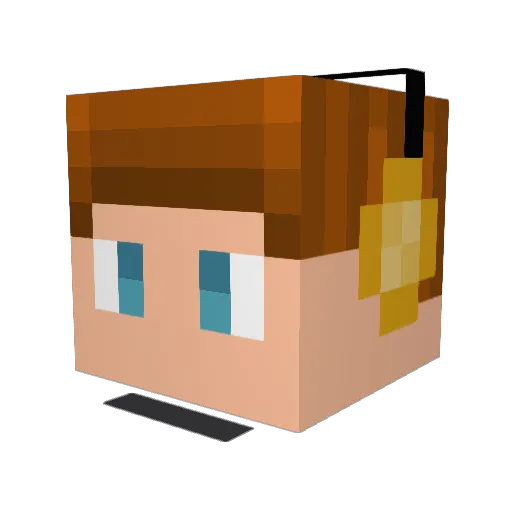 BetterAngels_ Minecraft avatar head, 3D render