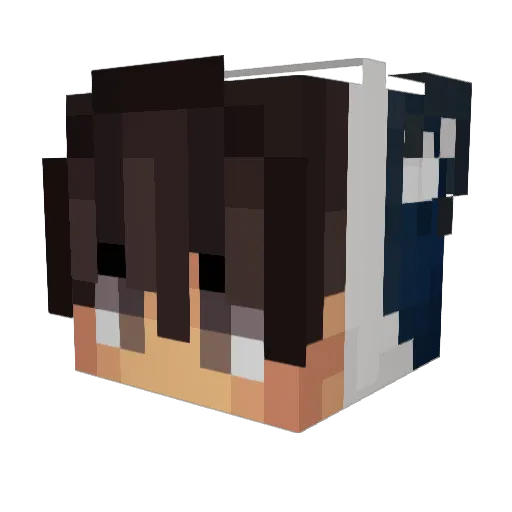 BetterBeFearless Minecraft avatar head, 3D render