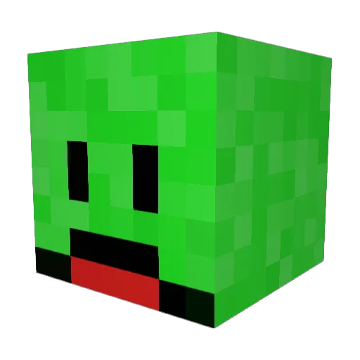 BetterDawa Minecraft avatar head, 3D render