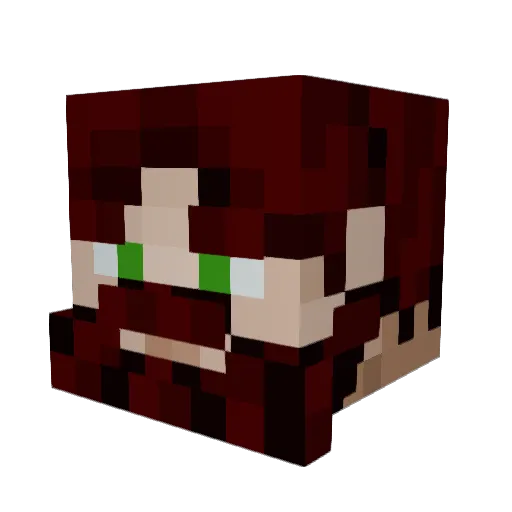 BetterDegree7 Minecraft avatar head, 3D render