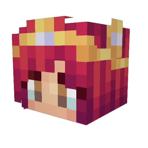 BetterDownSouth Minecraft avatar head, 3D render