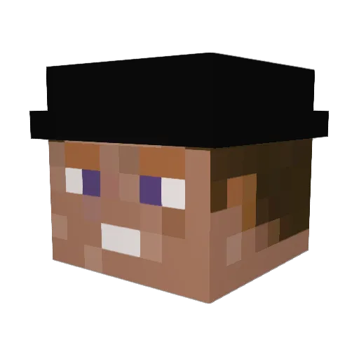 BetterSkatez Minecraft avatar head, 3D render
