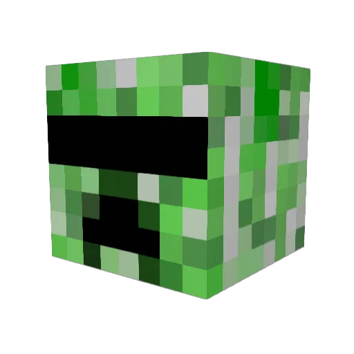 BetterThanThee Minecraft avatar head, 3D render